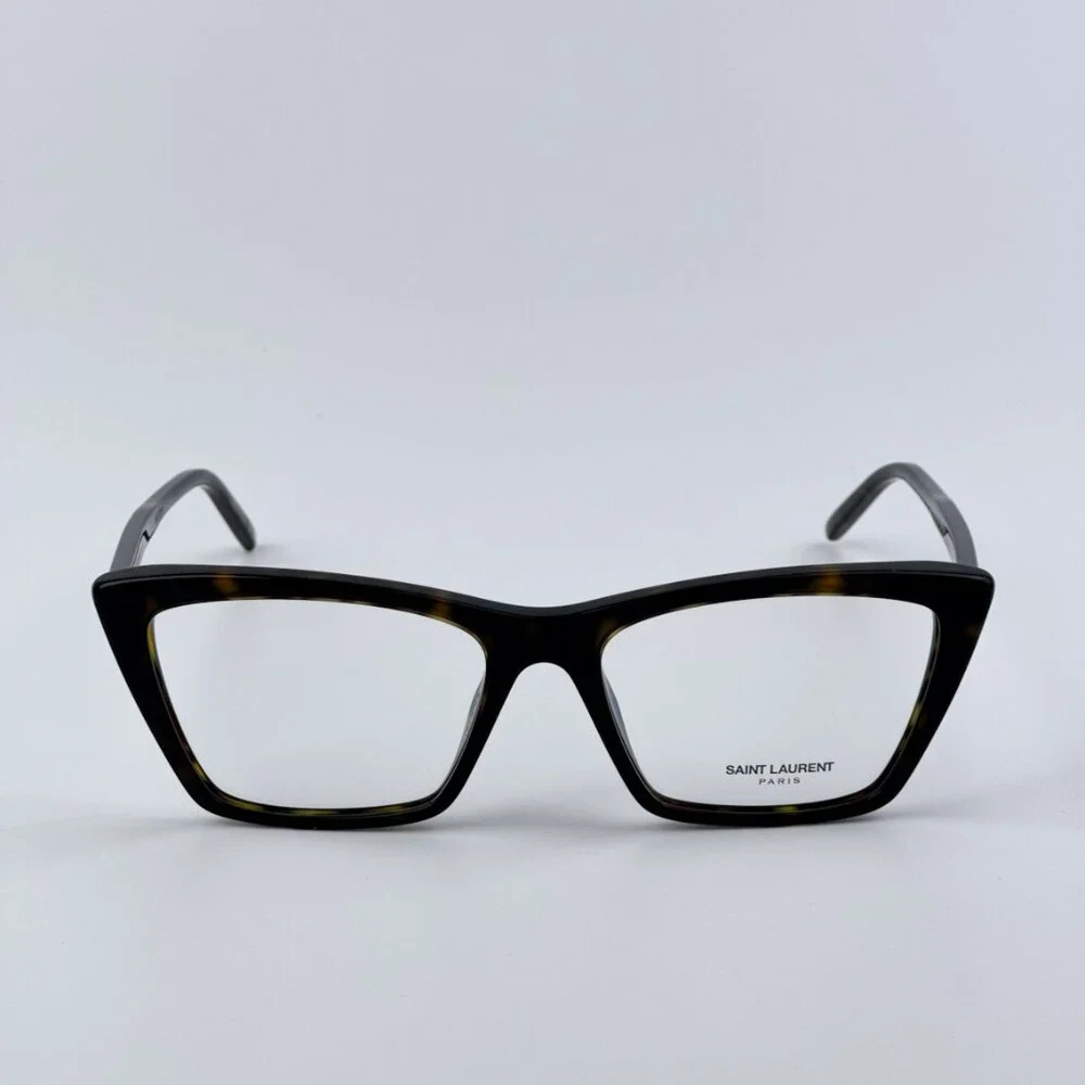 Saint Laurent SL737 MICA THIN OPT 002 BRAND NEW Eyeglasses Dark Havana Unisex